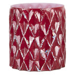 Clayre & Eef | Glazen Theelichthouder Rood ø 10x11 cm | 6GL3207 Clayre & Eef | Glazen Theelichthouder Rood ø 10x11 cm | 6GL3207