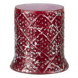 Clayre & Eef | Glazen Theelichthouder Rood ø 6x7 cm | 6GL3208 Clayre & Eef | Glazen Theelichthouder Rood ø 6x7 cm | 6GL3208