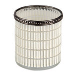 Clayre & Eef | Glazen Theelichthouder Wit ø 8x9 cm | 6GL3340 Clayre & Eef | Glazen Theelichthouder Wit ø 8x9 cm | 6GL3340