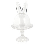 Clayre & Eef | Stolp Transparant ø 14x23 cm | 6GL3377 Clayre & Eef | Stolp Transparant ø 14x23 cm | 6GL3377