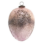 Clayre & Eef | Kerstbal Roze ø 12x18 cm | 6GL3526L Clayre & Eef | Kerstbal Roze ø 12x18 cm | 6GL3526L