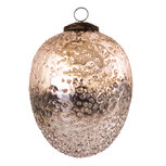 Clayre & Eef | Kerstbal Roze ø 9x13 cm | 6GL3526M Clayre & Eef | Kerstbal Roze ø 9x13 cm | 6GL3526M
