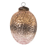 Clayre & Eef | Kerstbal Roze ø 6x10 cm | 6GL3526S Clayre & Eef | Kerstbal Roze ø 6x10 cm | 6GL3526S