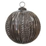 Clayre & Eef | Kerstbal Bruin ø 11x11 cm | 6GL3695 Clayre & Eef | Kerstbal Bruin ø 11x11 cm | 6GL3695