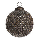 Clayre & Eef | Kerstbal Bruin ø 7x7 cm | 6GL3698 Clayre & Eef | Kerstbal Bruin ø 7x7 cm | 6GL3698