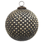 Clayre & Eef | Kerstbal Bruin ø 11x11 cm | 6GL3700 Clayre & Eef | Kerstbal Bruin ø 11x11 cm | 6GL3700