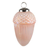 Clayre & Eef | Kerstbal Roze ø 7x12 cm | 6GL3726 Clayre & Eef | Kerstbal Roze ø 7x12 cm | 6GL3726