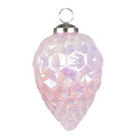 Clayre & Eef | Kerstbal Roze ø 6x11 cm | 6GL3727 Clayre & Eef | Kerstbal Roze ø 6x11 cm | 6GL3727