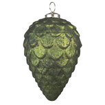 Clayre & Eef | Kerstbal Groen ø 9x15 cm | 6GL3737 Clayre & Eef | Kerstbal Groen ø 9x15 cm | 6GL3737