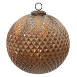 Clayre & Eef | Kerstbal XL Bruin ø 20x20 cm | 6GL3749 Clayre & Eef | Kerstbal XL Bruin ø 20x20 cm | 6GL3749