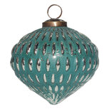 Clayre & Eef | Kerstbal Groen ø 10x10 cm | 6GL3761 Clayre & Eef | Kerstbal Groen ø 10x10 cm | 6GL3761