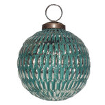 Clayre & Eef | Kerstbal Groen ø 7x7 cm | 6GL3765 Clayre & Eef | Kerstbal Groen ø 7x7 cm | 6GL3765