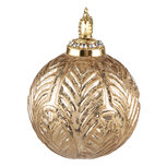 Clayre & Eef | Kerstbal Goudkleurig ø 7x9 cm | 6GL3821 Clayre & Eef | Kerstbal Goudkleurig ø 7x9 cm | 6GL3821