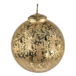 Clayre & Eef | Kerstbal Goudkleurig ø 9x10 cm | 6GL3830 Clayre & Eef | Kerstbal Goudkleurig ø 9x10 cm | 6GL3830