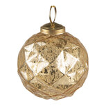 Clayre & Eef | Kerstbal Goudkleurig ø 7x7 cm | 6GL3831 Clayre & Eef | Kerstbal Goudkleurig ø 7x7 cm | 6GL3831