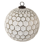 Clayre & Eef | Kerstbal Wit ø 15x15 cm | 6GL3870 Clayre & Eef | Kerstbal Wit ø 15x15 cm | 6GL3870