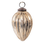 Clayre & Eef | Kerstbal Goudkleurig ø 7x11 cm | 6GL3882 Clayre & Eef | Kerstbal Goudkleurig ø 7x11 cm | 6GL3882