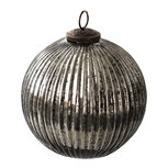 Clayre & Eef | Kerstbal Zwart ø 15x15 cm | 6GL3910 Clayre & Eef | Kerstbal Zwart ø 15x15 cm | 6GL3910