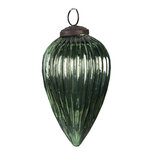 Clayre & Eef | Kerstbal Groen ø 6x10 cm | 6GL4015 Clayre & Eef | Kerstbal Groen ø 6x10 cm | 6GL4015