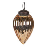 Clayre & Eef | Kerstbal Goudkleurig ø 5x8 cm | 6GL4020 Clayre & Eef | Kerstbal Goudkleurig ø 5x8 cm | 6GL4020