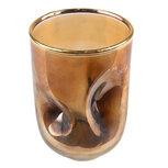 Clayre & Eef | Theelichthouder Goudkleurig ø 7x10 cm | 6GL4074 Clayre & Eef | Theelichthouder Goudkleurig ø 7x10 cm | 6GL4074