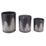 Clayre & Eef | Theelichthouder Zwart ø 10x12 / ø 9x10 / ø 7x8 cm | 6GL4104 Clayre & Eef | Theelichthouder Zwart ø 10x12 / ø 9x10 / ø 7x8 cm | 6GL4104