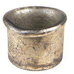 Clayre & Eef | Glazen Theelichthouder Goudkleurig ø 8x7 cm | 6GL4275 Clayre & Eef | Glazen Theelichthouder Goudkleurig ø 8x7 cm | 6GL4275