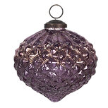 Clayre & Eef | Kerstbal Paars ø 8x8 cm | 6GL4324 Clayre & Eef | Kerstbal Paars ø 8x8 cm | 6GL4324
