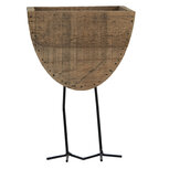 Clayre & Eef | Bloempot Binnen Poten Bruin 17x13x25 cm | 6H2097 Clayre & Eef | Bloempot Binnen Poten Bruin 17x13x25 cm | 6H2097