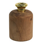 Clayre & Eef | Decoratie Vaas Bruin ø 8x13 cm | 6H2115 Clayre & Eef | Decoratie Vaas Bruin ø 8x13 cm | 6H2115