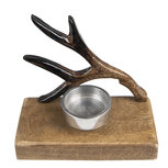Clayre & Eef | Theelichthouder Bruin 13x7x12 cm | 6H2251 Clayre & Eef | Theelichthouder Bruin 13x7x12 cm | 6H2251