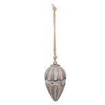 Clayre & Eef | Decoratie Hangers Grijs ø 6x11 cm | 6H2282 Clayre & Eef | Decoratie Hangers Grijs ø 6x11 cm | 6H2282