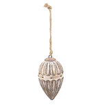 Clayre & Eef | Decoratie Hangers Beige Bruin ø 7x12 cm | 6H2283 Clayre & Eef | Decoratie Hangers Beige Bruin ø 7x12 cm | 6H2283