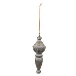 Clayre & Eef | Decoratie Hangers Grijs ø 7x19 cm | 6H2287 Clayre & Eef | Decoratie Hangers Grijs ø 7x19 cm | 6H2287
