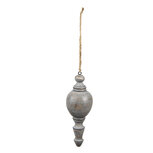 Clayre & Eef | Decoratie Hangers Grijs ø 7x19 cm | 6H2288 Clayre & Eef | Decoratie Hangers Grijs ø 7x19 cm | 6H2288