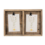 Clayre & Eef | Fotolijst met Klemmen Bruin 30x3x21 cm | 6H2364 Clayre & Eef | Fotolijst met Klemmen Bruin 30x3x21 cm | 6H2364