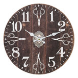 Clayre & Eef | Wandklok Bruin ø 34x4 cm / 1xAA | 6KL0754 Clayre & Eef | Wandklok Bruin ø 34x4 cm / 1xAA | 6KL0754