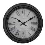 Clayre & Eef | Wandklok Bruin Grijs ø 29x5 cm / 1xAA | 6KL0807 Clayre & Eef | Wandklok Bruin Grijs ø 29x5 cm / 1xAA | 6KL0807