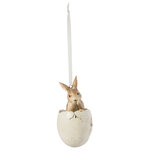 Clayre & Eef | Decoratie Hanger Ei Bruin ø 5x10 cm | 6PR2191 Clayre & Eef | Decoratie Hanger Ei Bruin ø 5x10 cm | 6PR2191