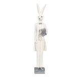 Clayre & Eef | Decoratie Beeld Konijn Wit 6x7x32 cm | 6PR4036 Clayre & Eef | Decoratie Beeld Konijn Wit 6x7x32 cm | 6PR4036