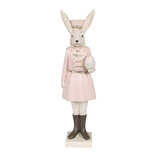 Clayre & Eef | Decoratie konijn Beige Roze 7x6x23 cm | 6PR4130 Clayre & Eef | Decoratie konijn Beige Roze 7x6x23 cm | 6PR4130