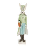 Clayre & Eef | Decoratie konijn Groen 7x6x23 cm | 6PR4131 Clayre & Eef | Decoratie konijn Groen 7x6x23 cm | 6PR4131
