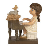 Clayre & Eef | Decoratie kind Bruin 10x6x10 cm | 6PR5029 Clayre & Eef | Decoratie kind Bruin 10x6x10 cm | 6PR5029