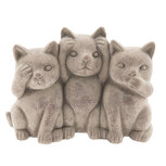 Clayre & Eef | Decoratie Kat Grijs 22x10x16 cm | 6TE0193 Clayre & Eef | Decoratie Kat Grijs 22x10x16 cm | 6TE0193