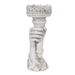 Clayre & Eef | Kandelaar Grijs 12x10x27 cm | 6TE0285S Clayre & Eef | Kandelaar Grijs 12x10x27 cm | 6TE0285S