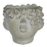 Clayre & Eef | Bloempot Binnen Grijs 16x15x13 cm | 6TE0314 Clayre & Eef | Bloempot Binnen Grijs 16x15x13 cm | 6TE0314