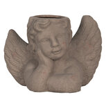 Clayre & Eef | Bloempot Binnen Engel Grijs 23x13x17 cm | 6TE0401S Clayre & Eef | Bloempot Binnen Engel Grijs 23x13x17 cm | 6TE0401S