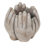 Clayre & Eef | Bloempot Binnen Beige, Grijs 15x15x17 cm | 6TE0423S Clayre & Eef | Bloempot Binnen Beige, Grijs 15x15x17 cm | 6TE0423S