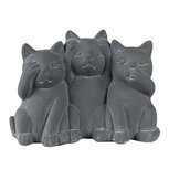 Clayre & Eef | Decoratie Kat Grijs 22x10x16 cm | 6TE0475 Clayre & Eef | Decoratie Kat Grijs 22x10x16 cm | 6TE0475