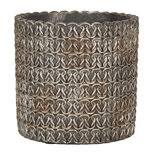 Clayre & Eef | Bloempot Binnen Grijs ø 18x17 cm | 6TE0494L Clayre & Eef | Bloempot Binnen Grijs ø 18x17 cm | 6TE0494L